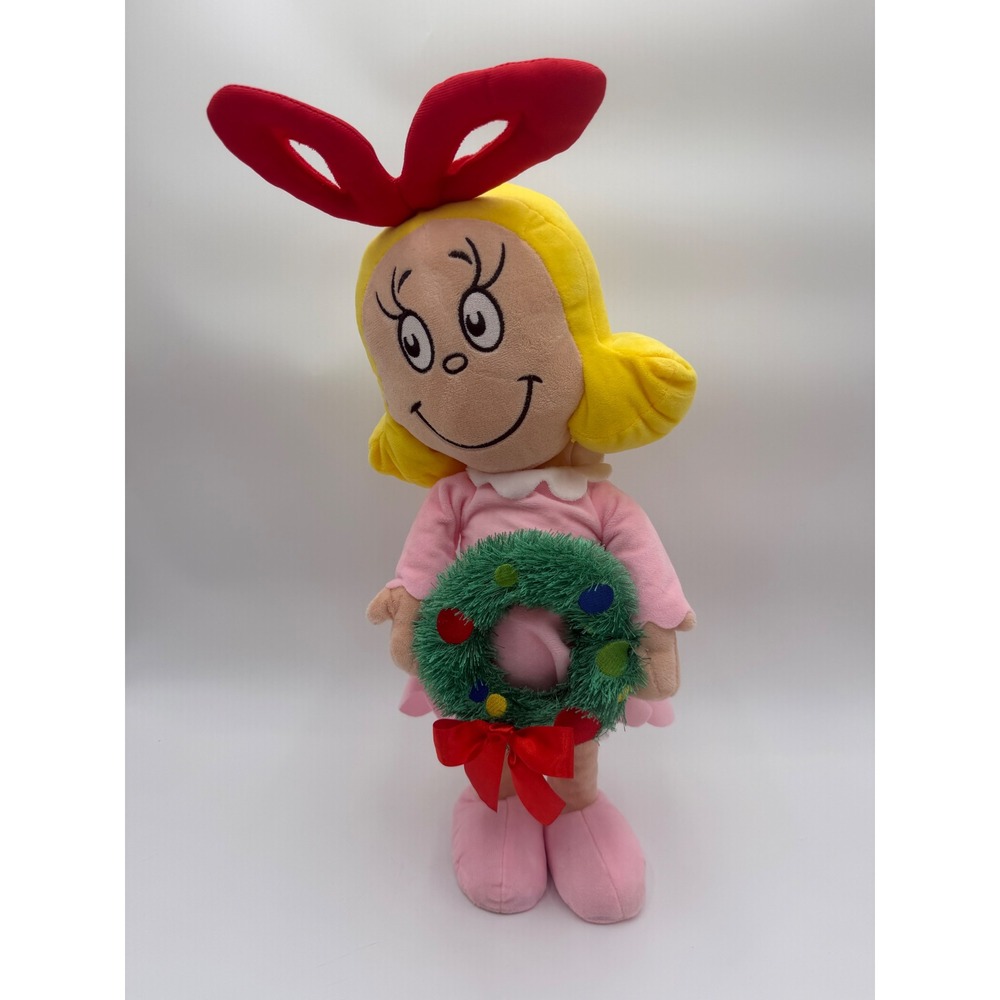 Dr. Seuss Cindy Lou Who Plush 20 Inch How the Grinch Stole Christmas Wreath